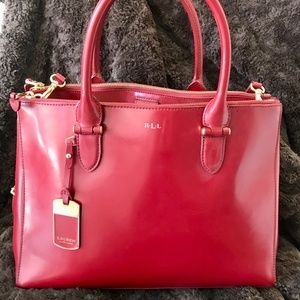 SOLD- Ralph Lauren Red Patent Leather Bag